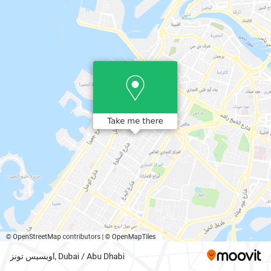 اويسيس تونز map