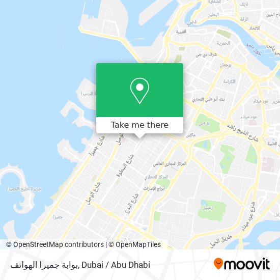 بوابة جميرا الهواتف map