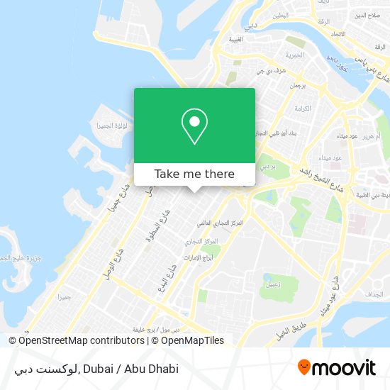 لوكسنت دبي map