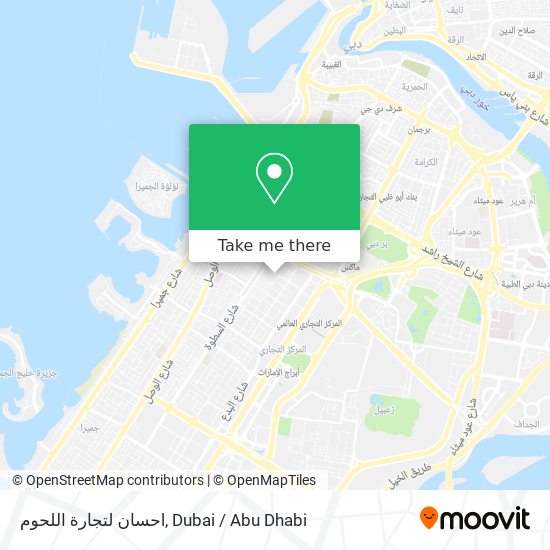 احسان لتجارة اللحوم map