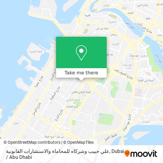 علي حبيب وشركاه للمحاماة والاستشارات القانونية map