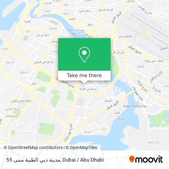 مدينة دبي الطبية مبنى 55 map