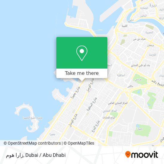 زارا هوم map