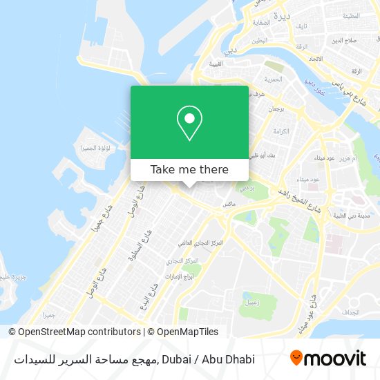 مهجع مساحة السرير للسيدات map