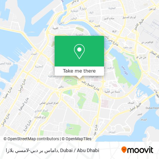 داماس بر دبي-لامسي بلازا map