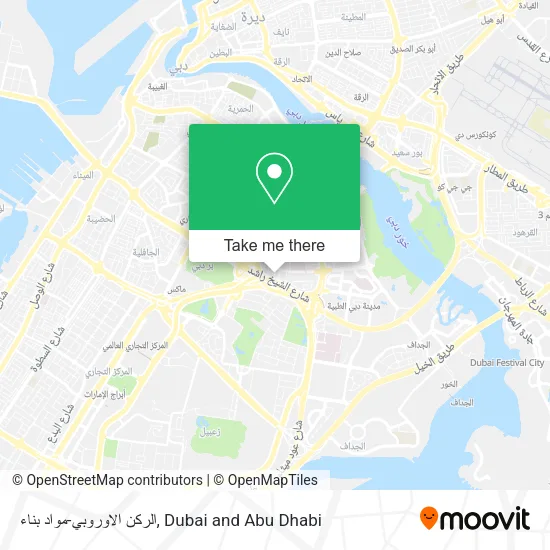 الركن الاوروبي-مواد بناء map
