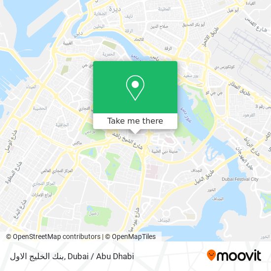 بنك الخليج الاول map