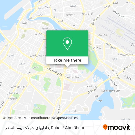 دادابهاي جولات يوم السفر map