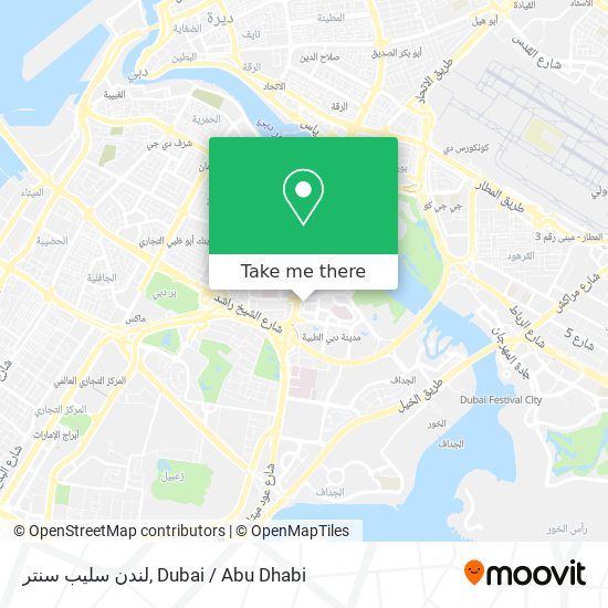 لندن سليب سنتر map