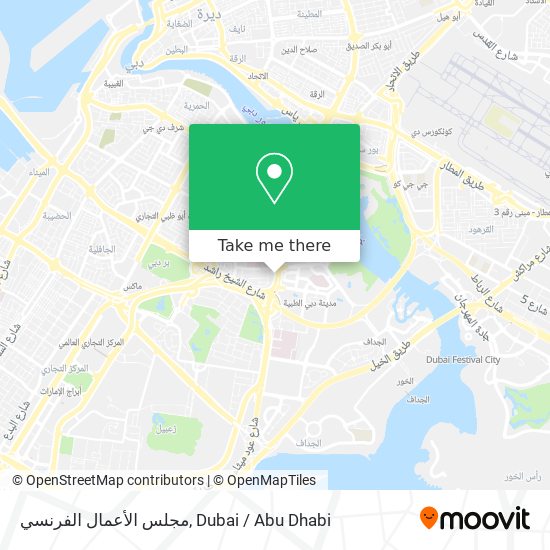 مجلس الأعمال الفرنسي map