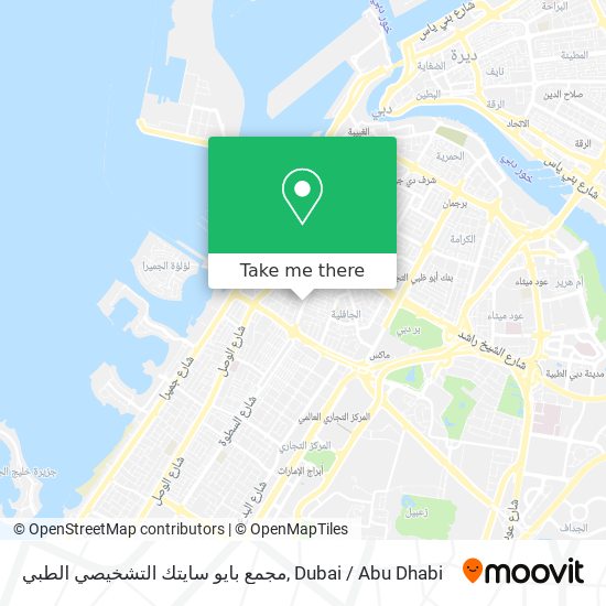 مجمع بايو سايتك التشخيصي الطبي map