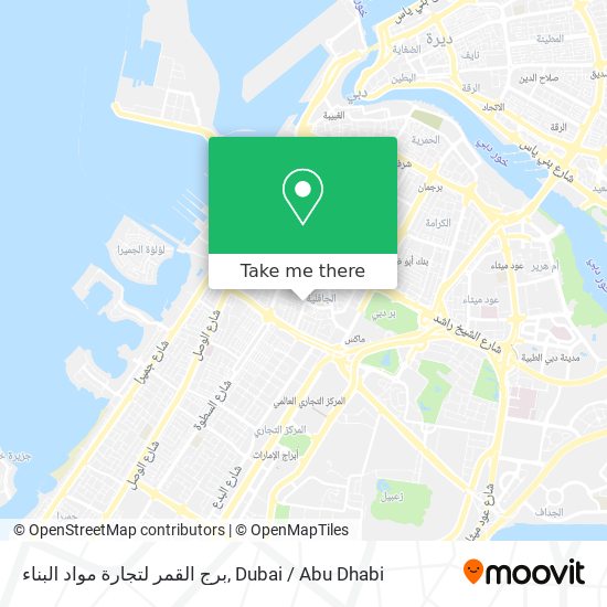 برج القمر لتجارة مواد البناء map