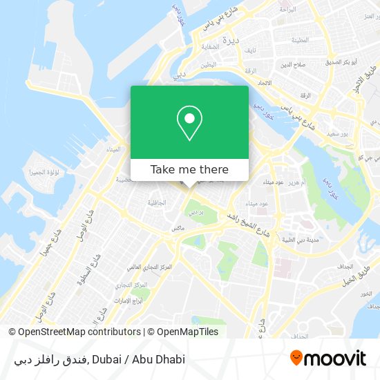 فندق رافلز دبي map