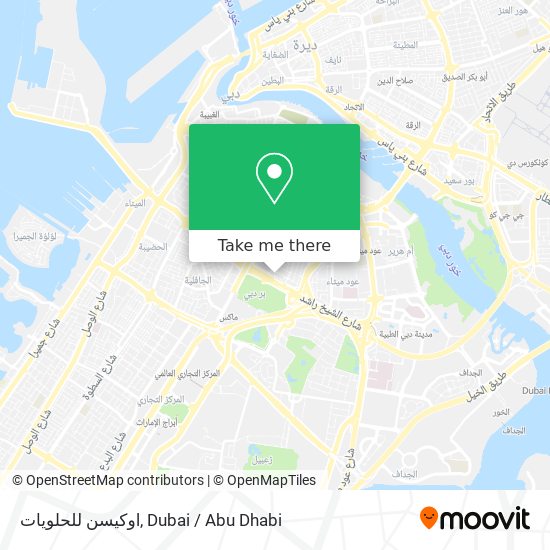 اوكيسن للحلويات map