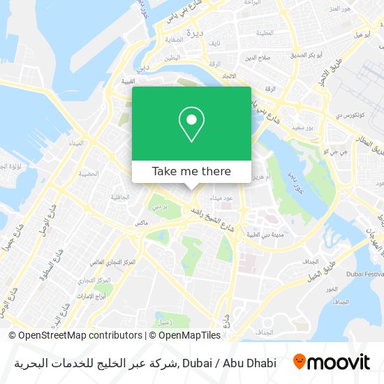 شركة عبر الخليج للخدمات البحرية map