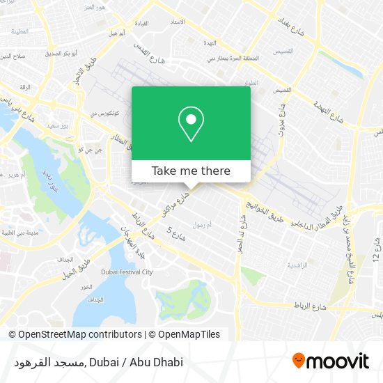 مسجد القرهود map