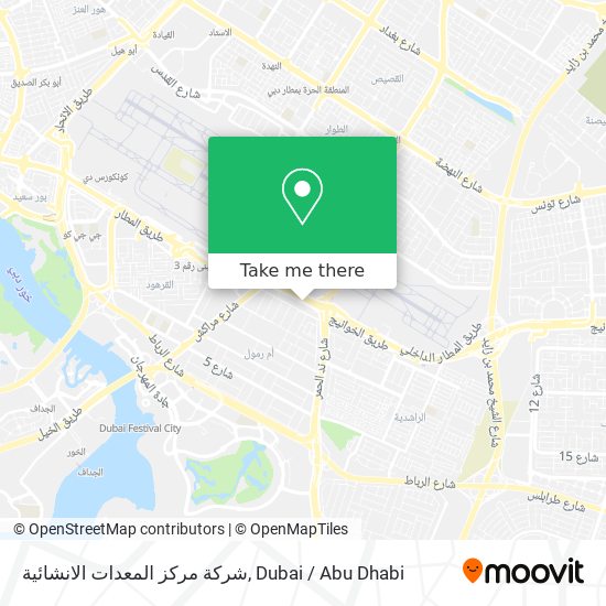 شركة مركز المعدات الانشائية map