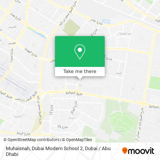 Muhaisnah, Dubai Modern School 2 map