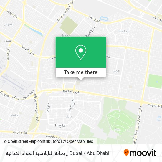 ريحانة التايلاندية المواد الغذائية map