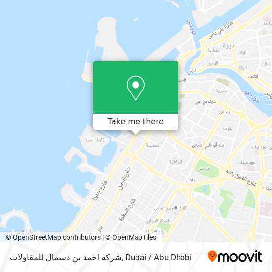 شركة احمد بن دسمال للمقاولات map