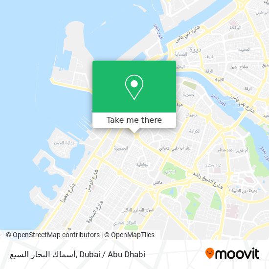 أسماك البحار السبع map