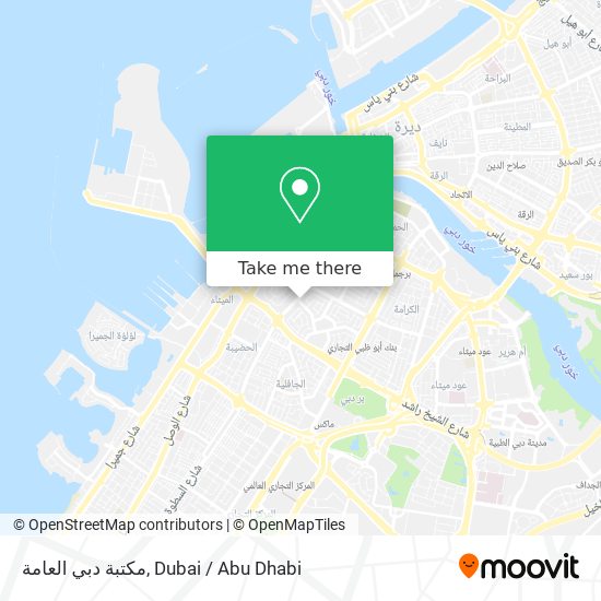 مكتبة دبي العامة map