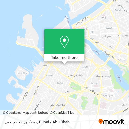 ميديكيور مجمع طبي map