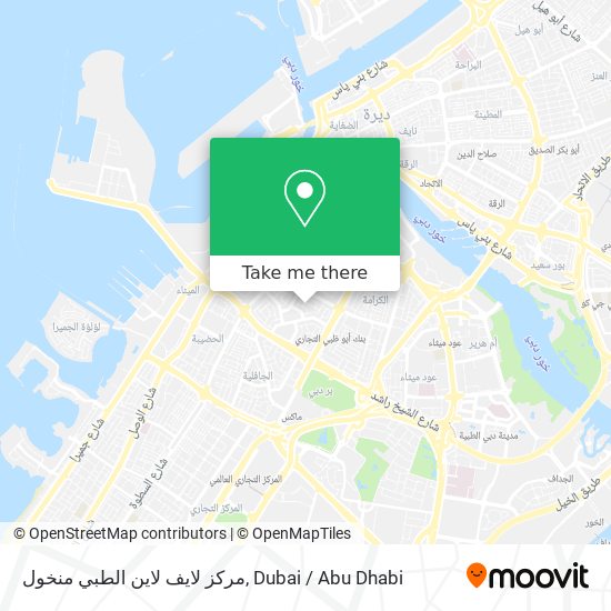 مركز لايف لاين الطبي منخول map