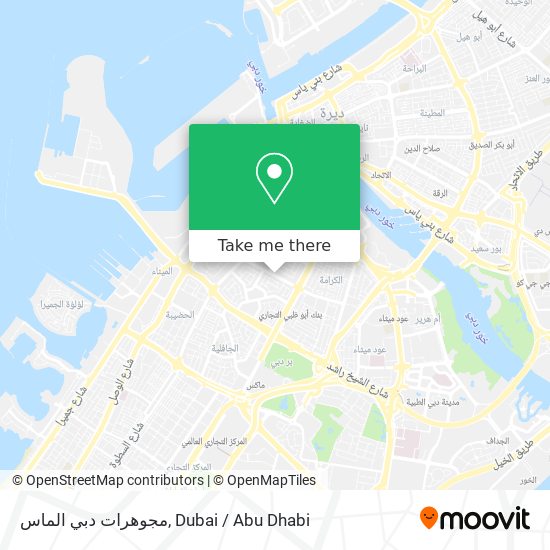 مجوهرات دبي الماس map