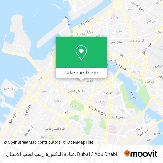 عيادة الدكتورة زينب لطب الأسنان map