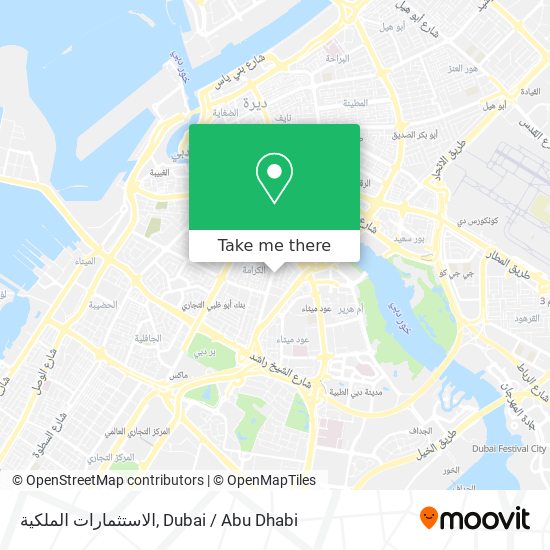 الاستثمارات الملكية map