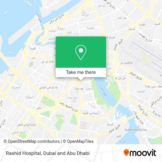 Rashid Hospital map