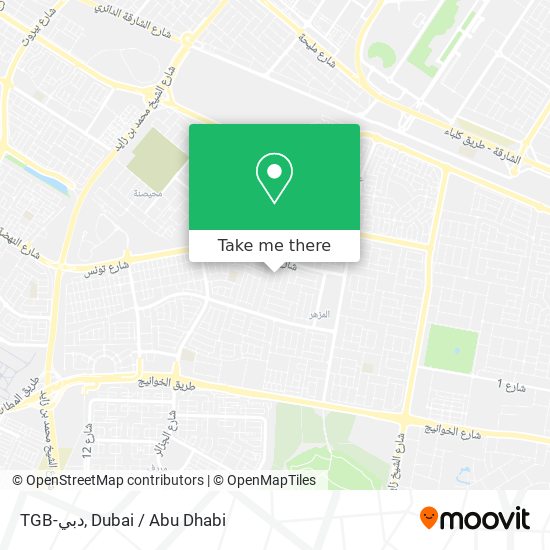 TGB-دبي map