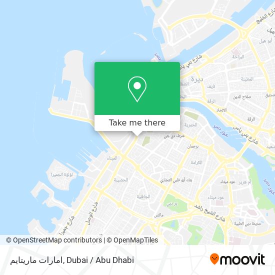 امارات ماريتايم map