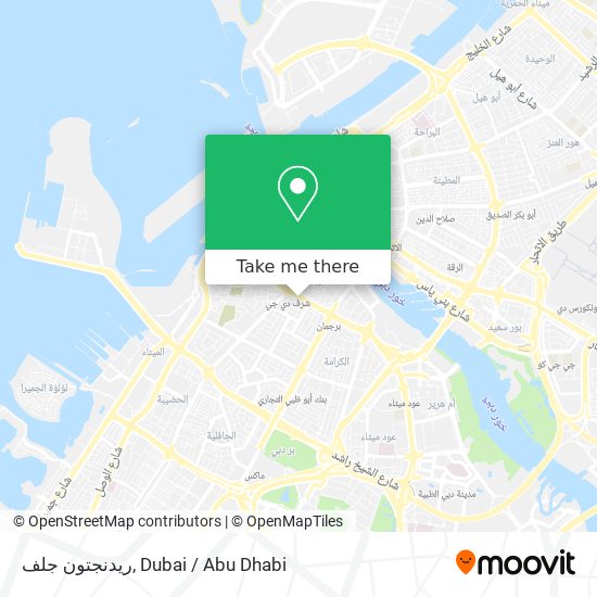 ريدنجتون جلف map