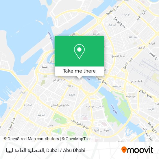 القنصلية العامة ليبيا map