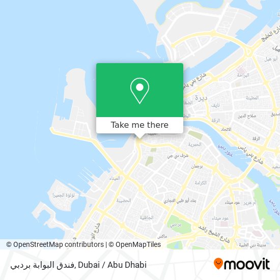 فندق البوابة بردبي map