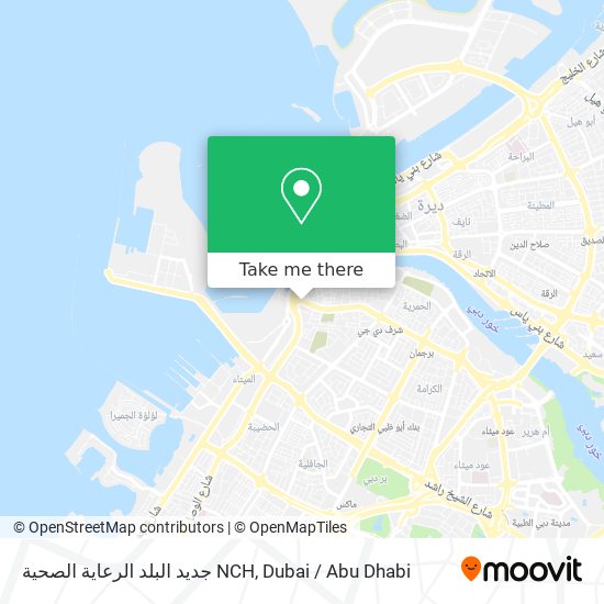 جديد البلد الرعاية الصحية NCH map