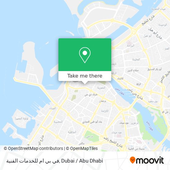 في بي ام للخدمات الفنية map