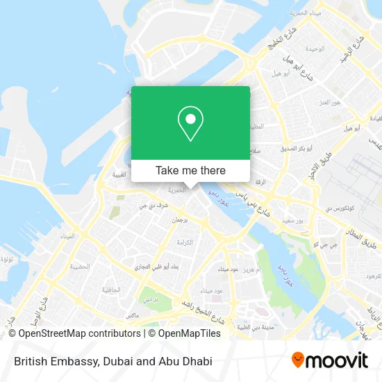 British Embassy map