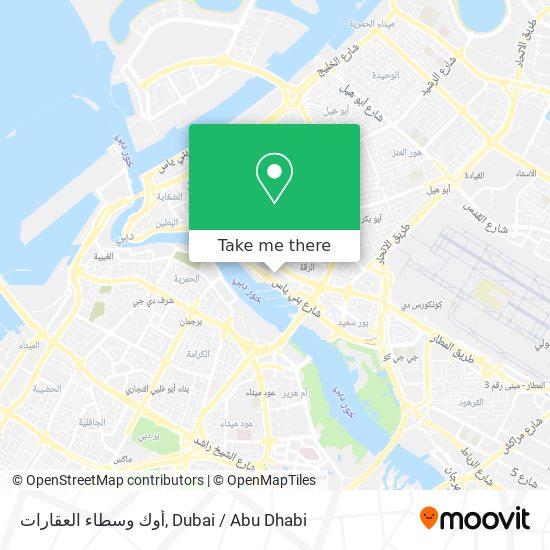 أوك وسطاء العقارات map