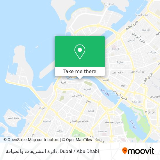 دائرة التشريفات والضيافة map