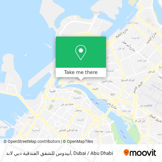أبيدوس للشقق الفندقية دبي لاند map