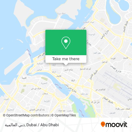 دبي العالمية map