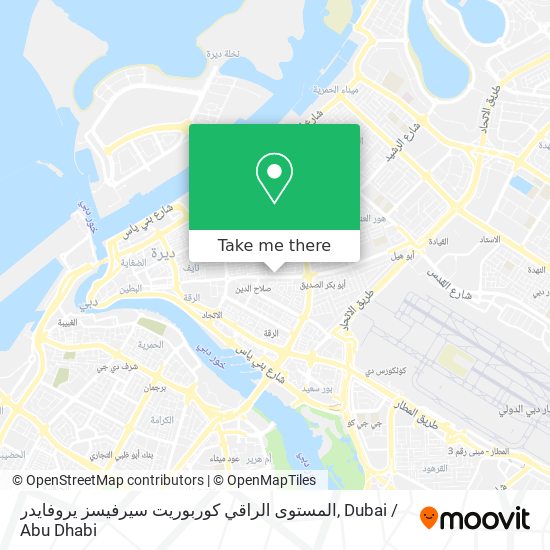 المستوى الراقي كوربوريت سيرفيسز يروفايدر map