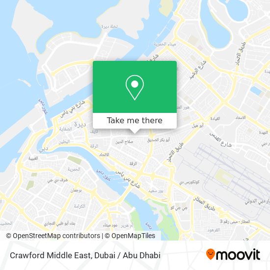 Crawford Middle East map