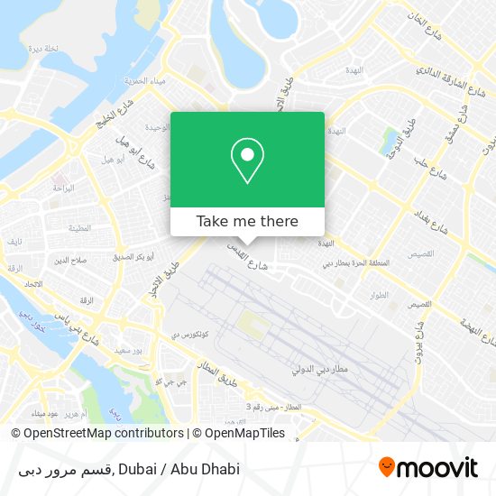قسم مرور دبى map