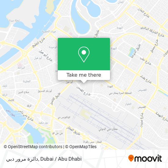 دائرة مرور دبي map