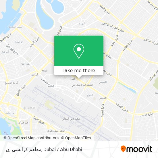 مطعم كراتشي إن map