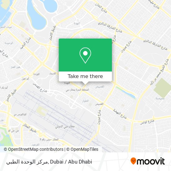 مركز الوحدة الطبي map